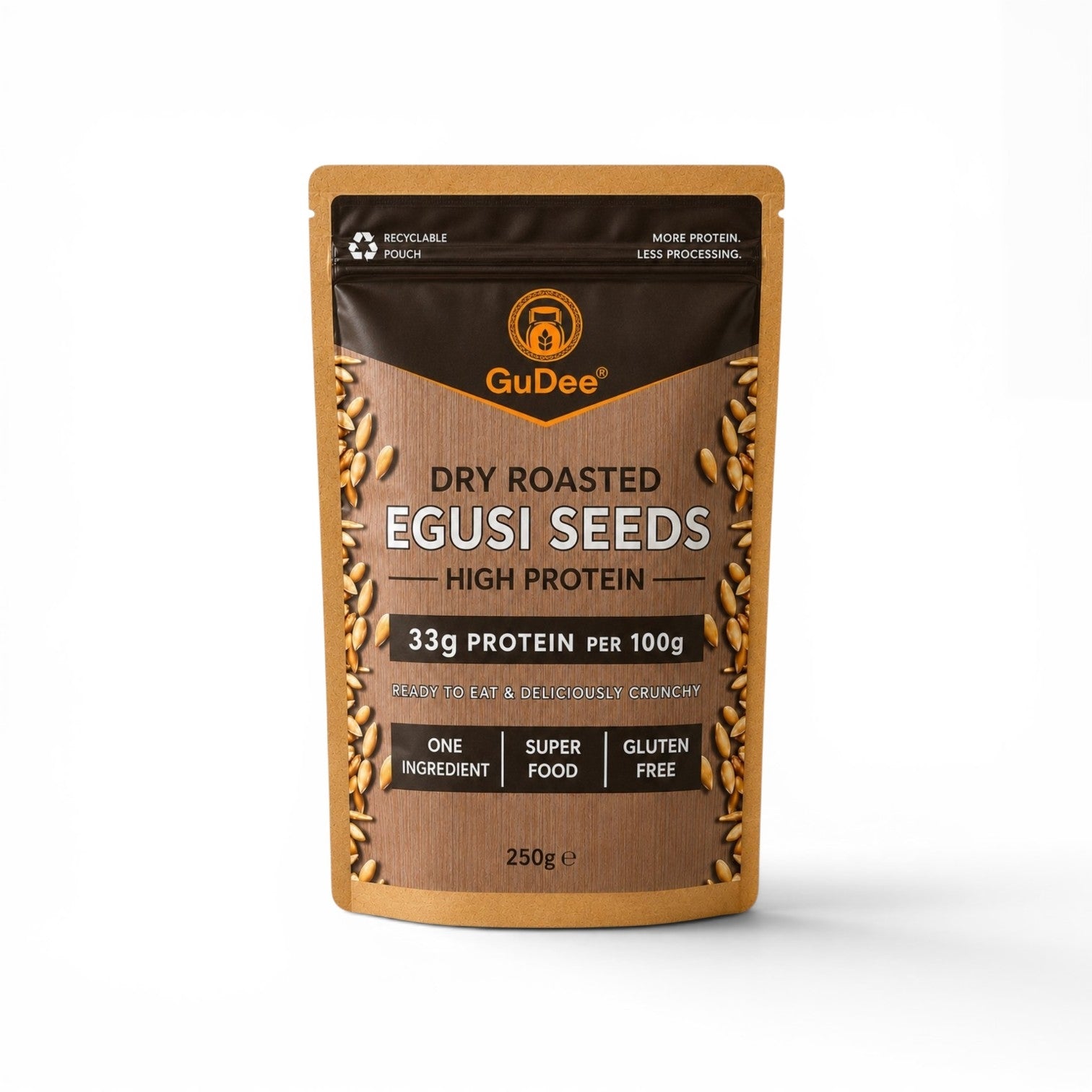02 - Dry Roasted High Protein Egusi Seeds 500g