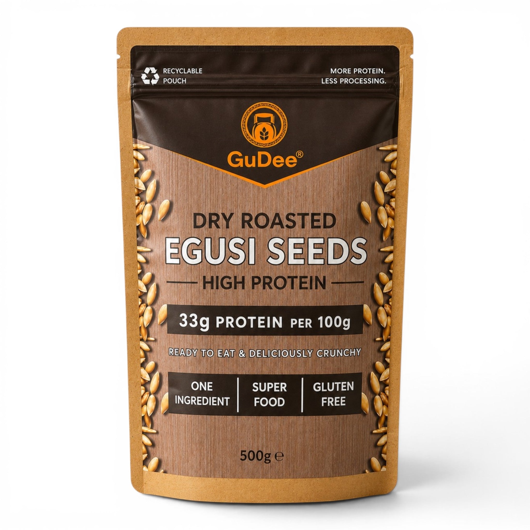 01 - Dry Roasted High Protein Egusi Seeds 250g