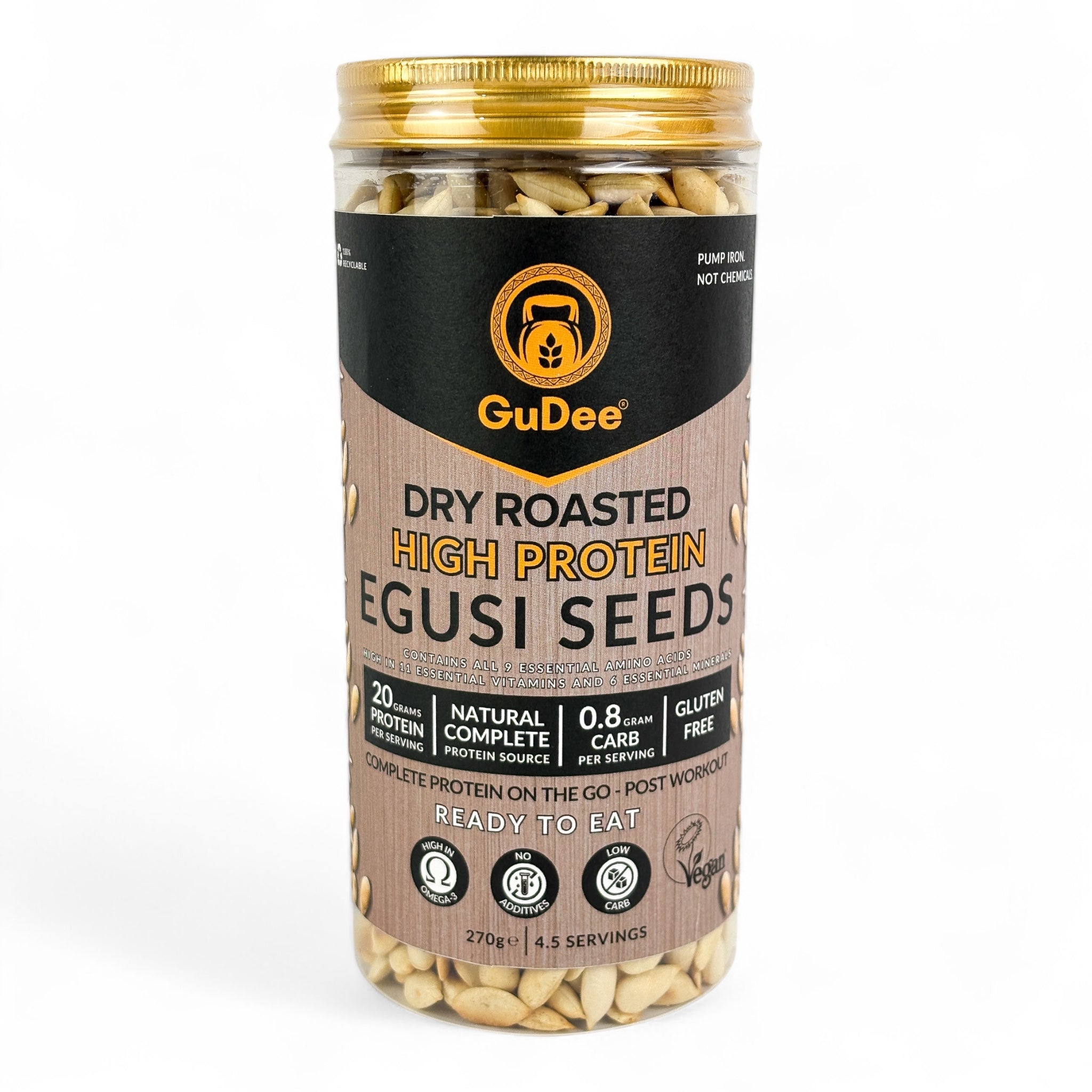 Dry Roasted High-Protein Egusi Seeds