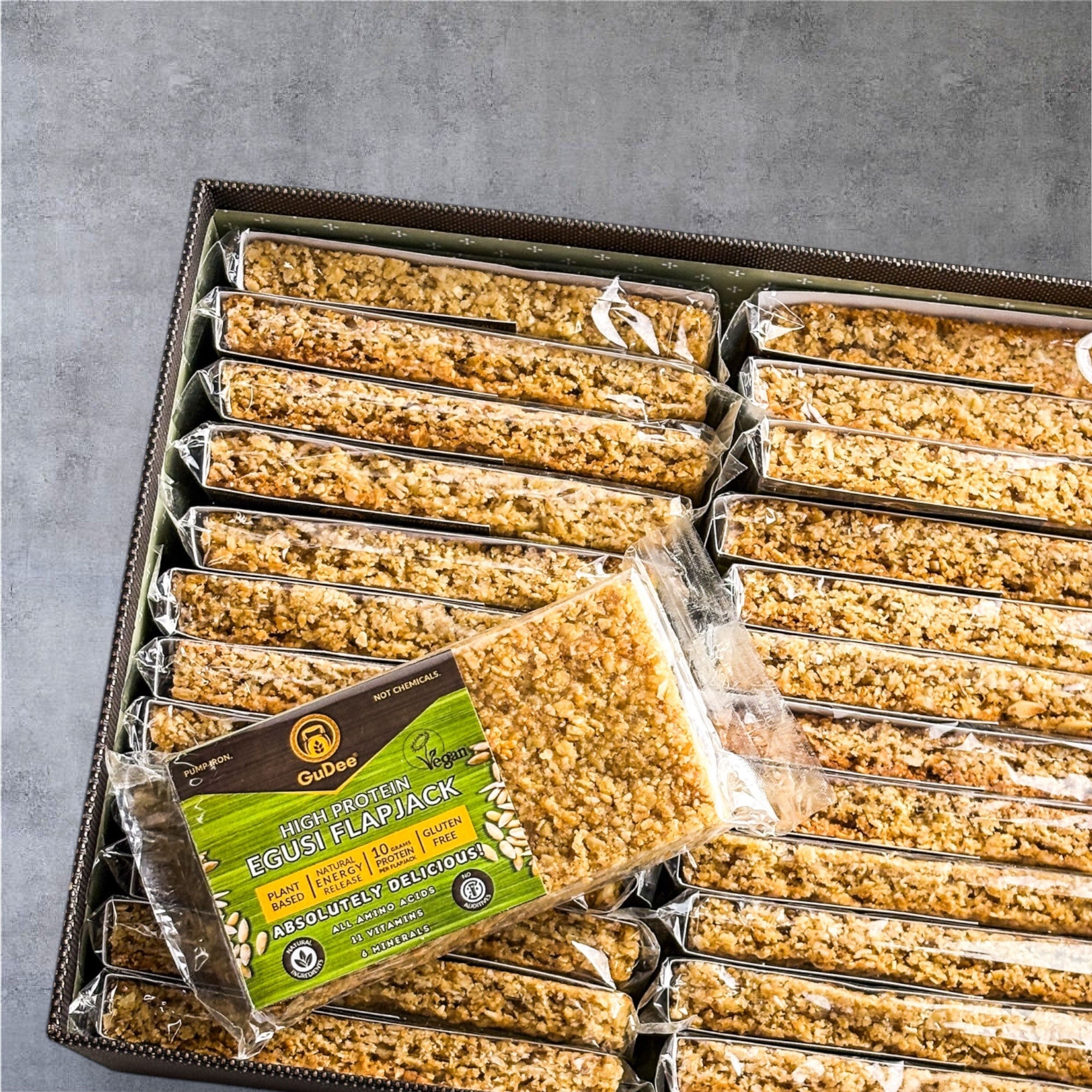 Vegan High-Protein Egusi Flapjack